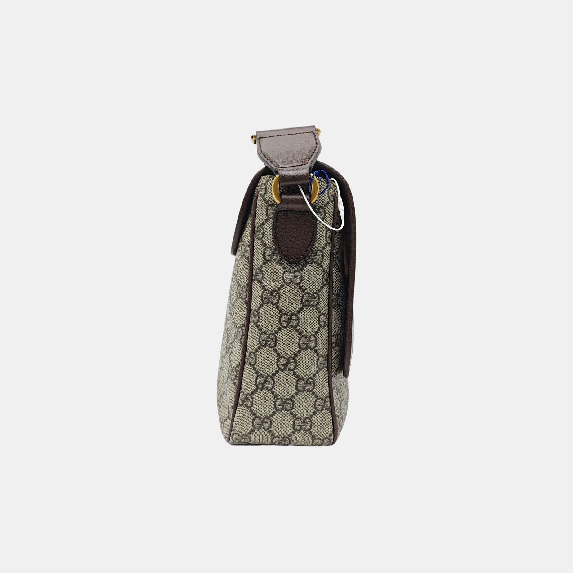 Ophidia Small Monogram Coated Canvas Beige