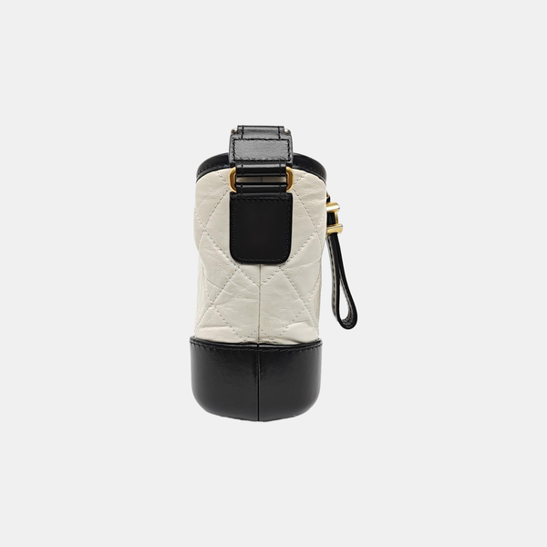 GABRIELLE Small Quilted Calfskin White