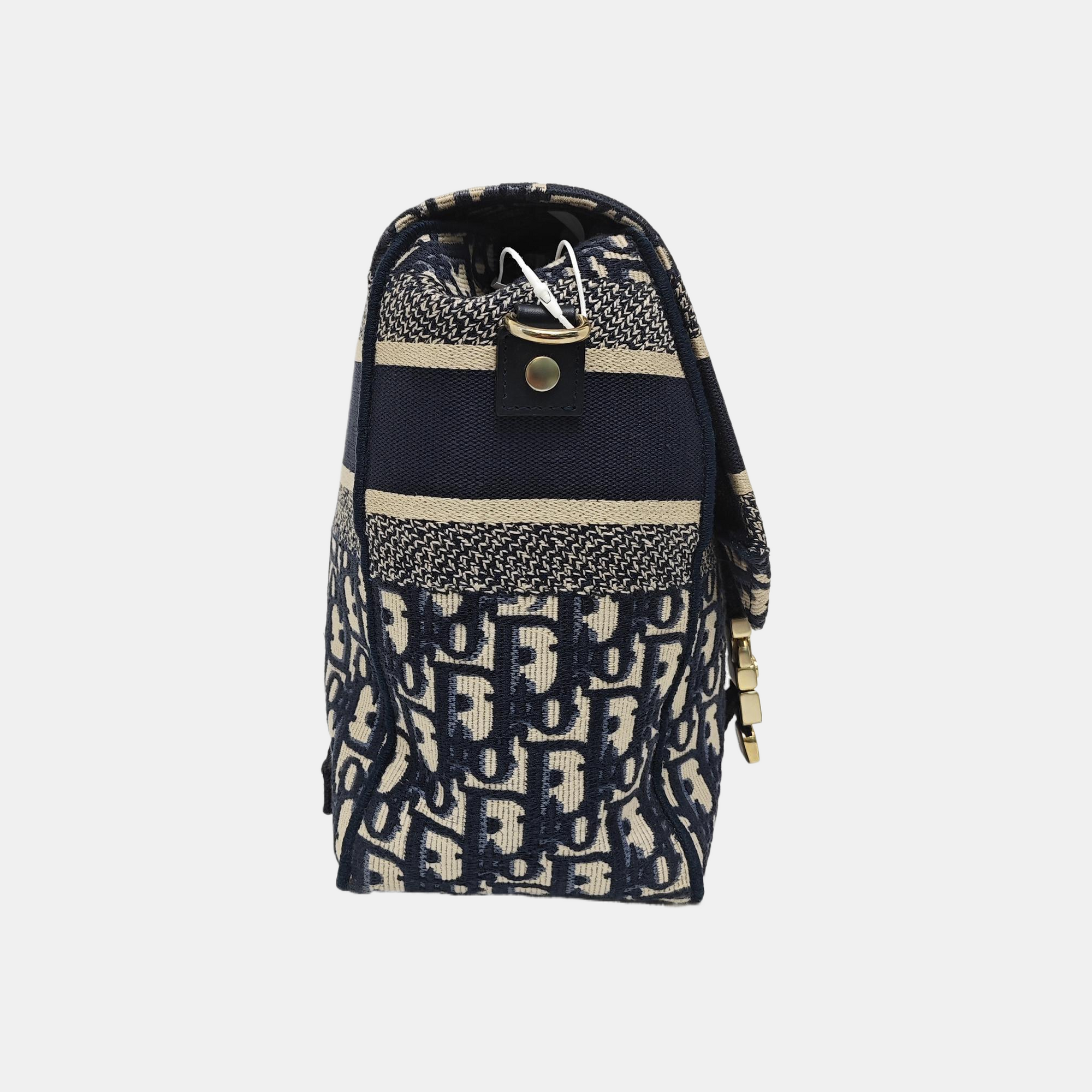Diorcamp Medium Oblique Canvas Blue