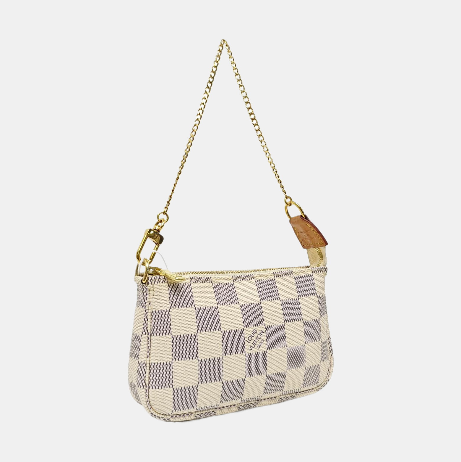 ACCESSOIRES Mini Damier Azur Coated Canvas White