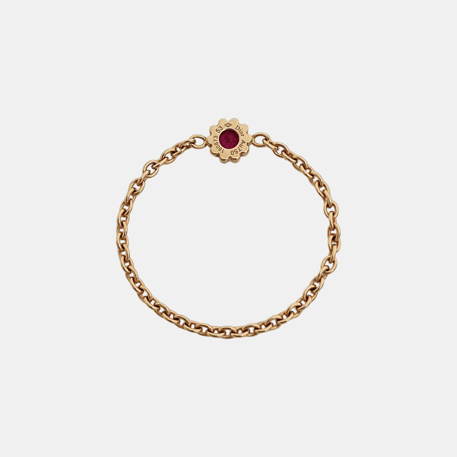 18k Rose Gold Ring EU 53