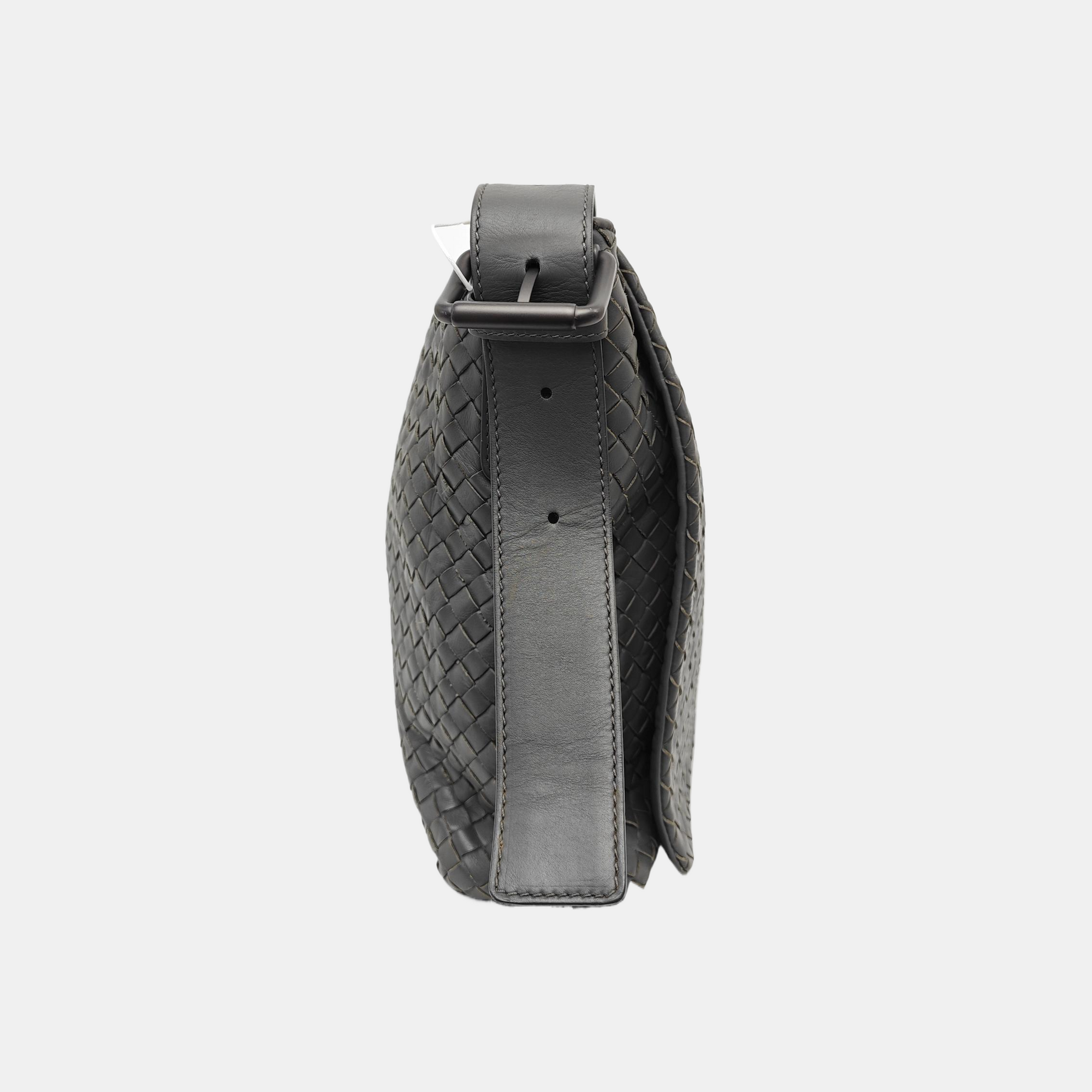 Calfskin Shoulder Bag Gray