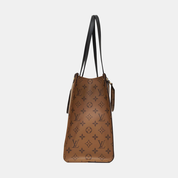 ONTHEGO MM Monogram Coated Canvas Brown