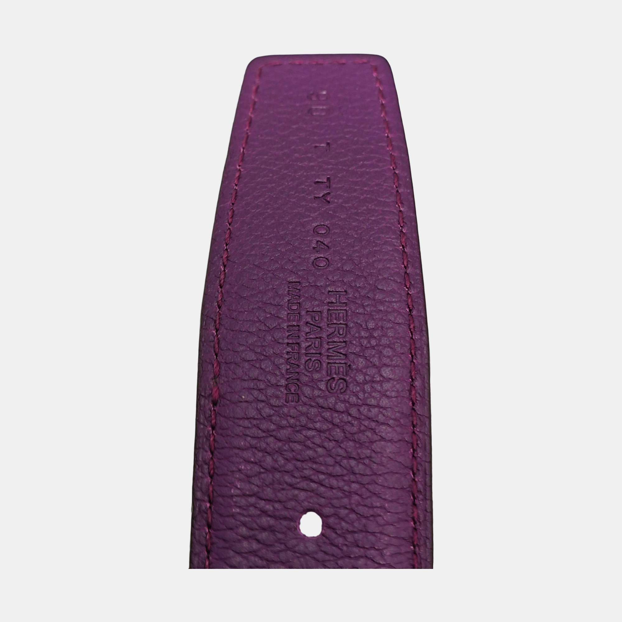 Leather Belt Purple