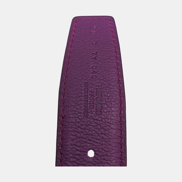 Leather Belt Purple