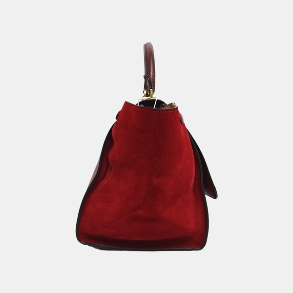 TRAPEZE Medium Calfskin Red
