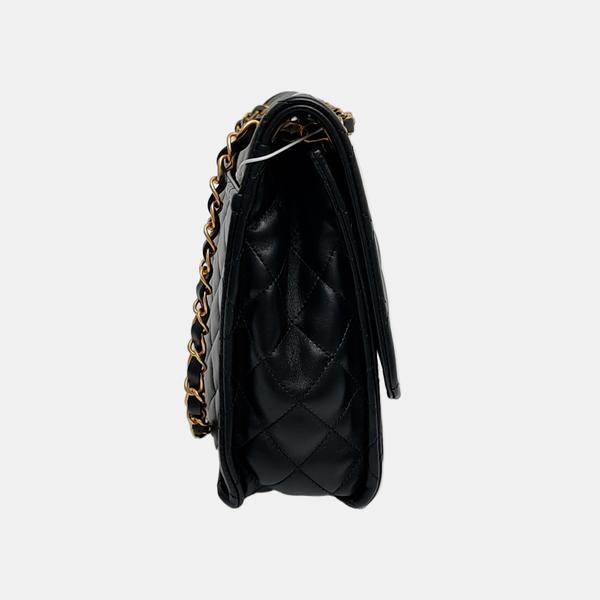 CLASSIC FLAP Maxi Quilted Lambskin Black