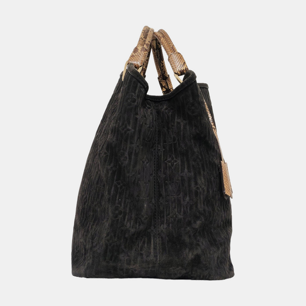 WHISPER GM Monogram Suede Black