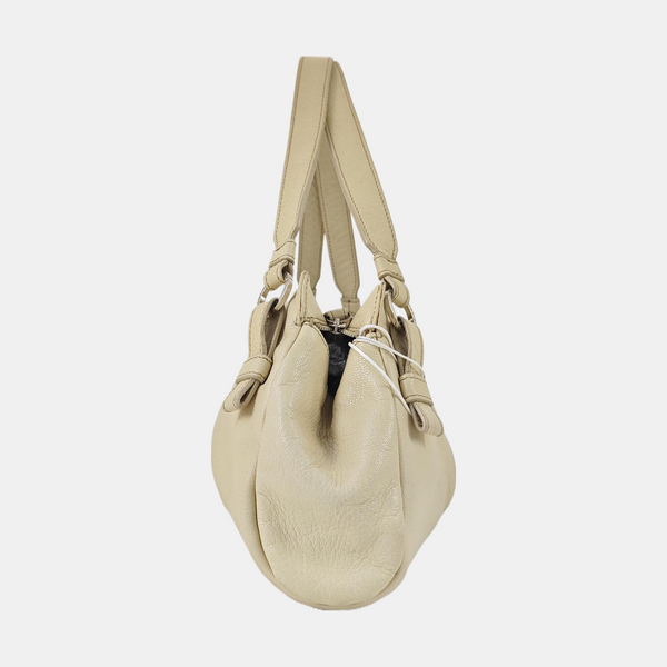 Lambskin Top Handle Bag Yellow