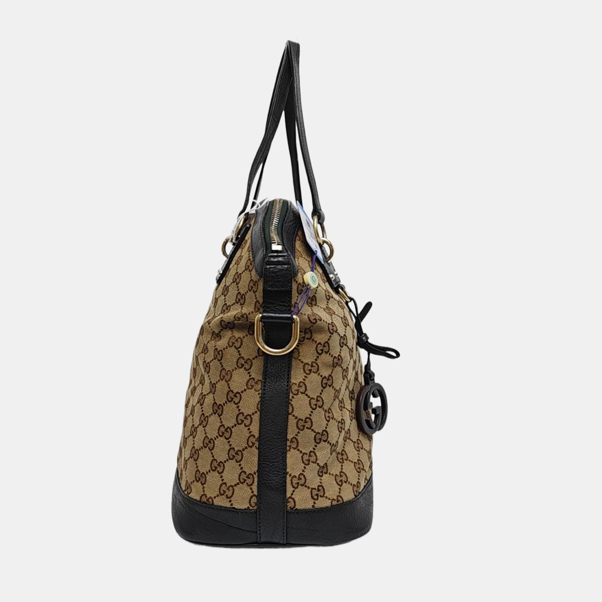 Monogram Canvas Tote Bag Beige