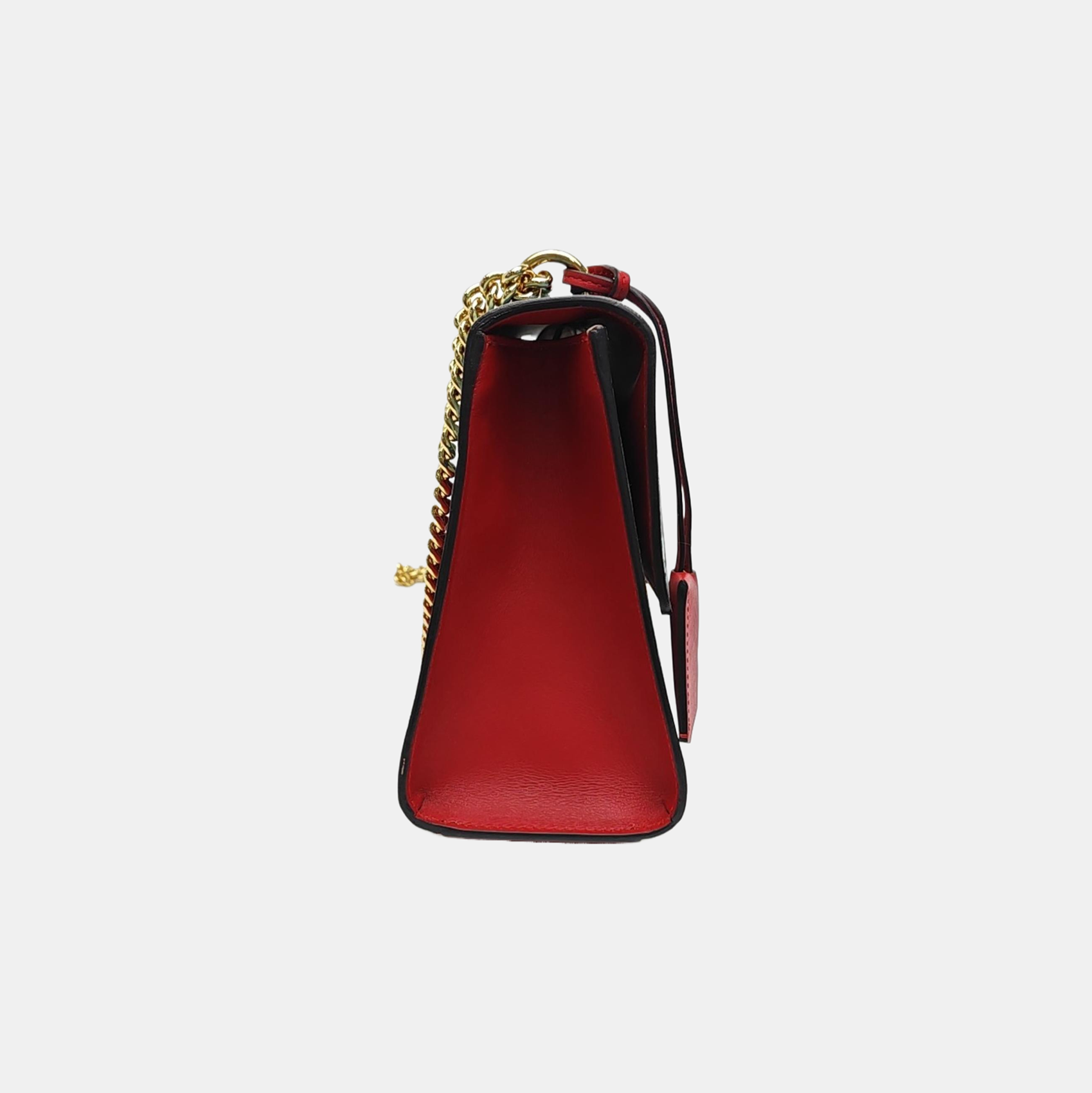Padlock Medium Monogram Coated Canvas Black