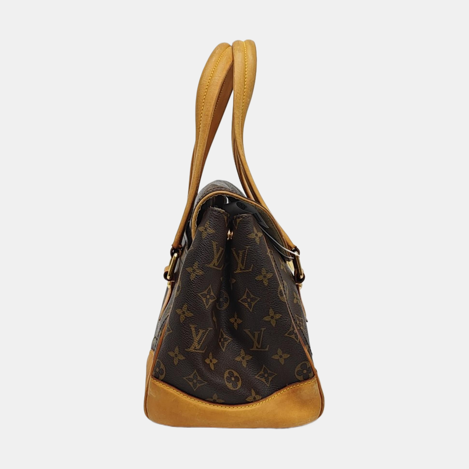 BEVERLY GM Monogram Coated Canvas Brown