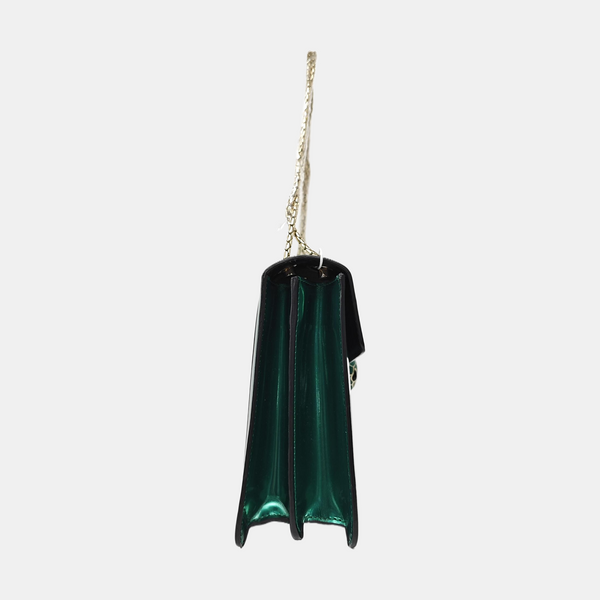 SERPENTI FOREVER Medium Patent Leather Green