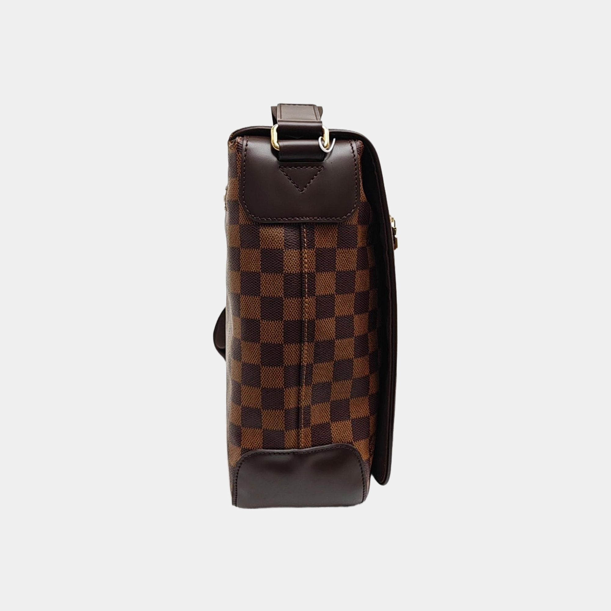 SPENCER Damier Ebene Coated Canvas Brown