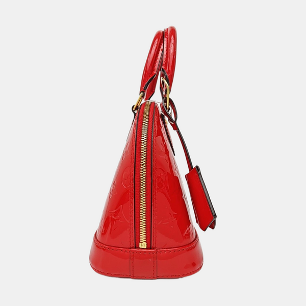 ALMA BB Monogram Patent Leather Red