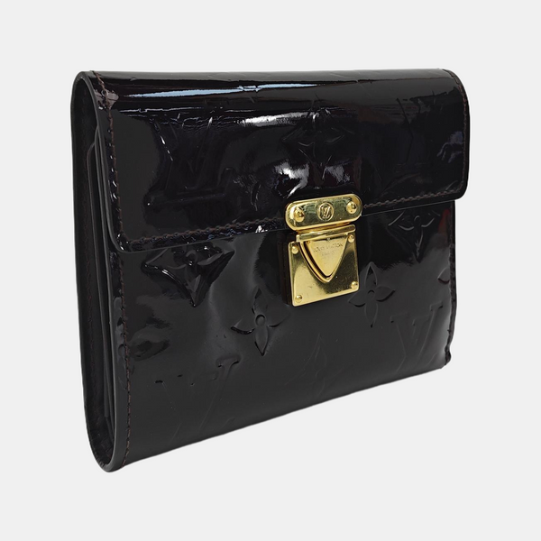 KOALA Monogram Patent Leather Red Card Holder