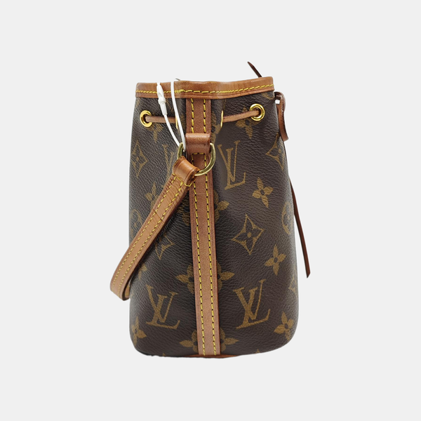 NÉONOÉ Nano Monogram Coated Canvas Brown