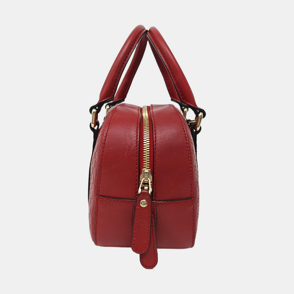 Ligne Shima Monogram Calfskin Red