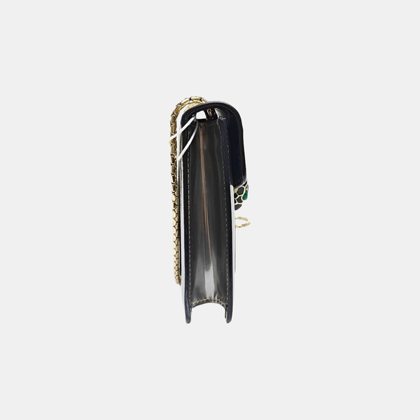 SERPENTI FOREVER Small Patent Leather Silver