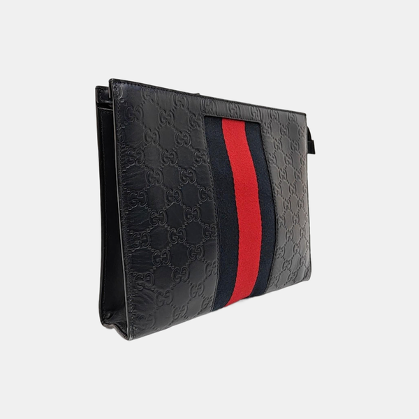 Signature Monogram Calfskin Blue