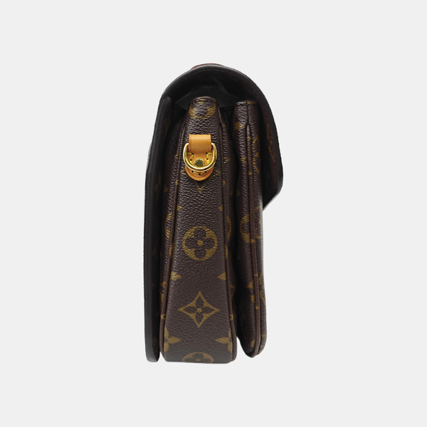 MÉTIS MM Monogram Coated Canvas Brown