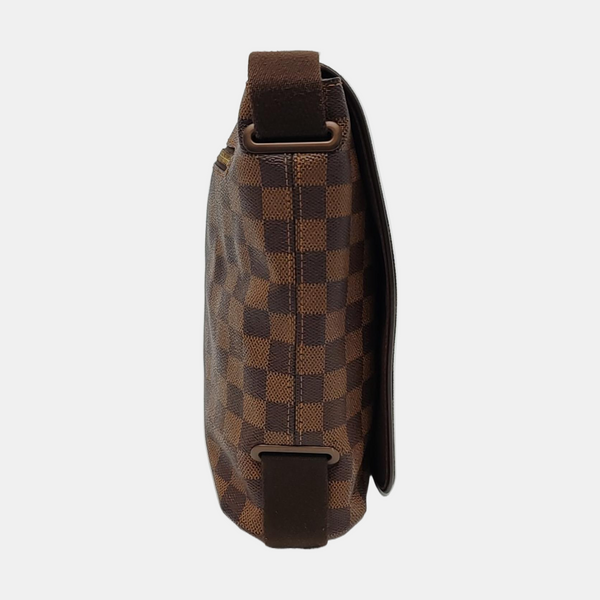 DISTRICT MM Damier Ebene Coated Canvas Brown