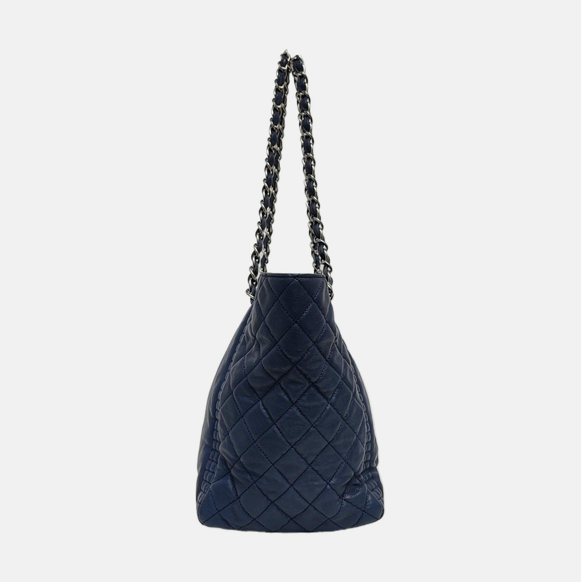 Quilted Calfskin Blue