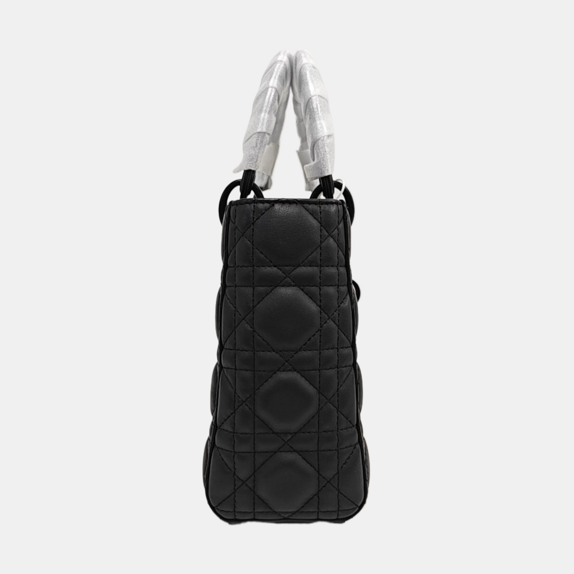 Lady Dior Small Cannage Calfskin Black