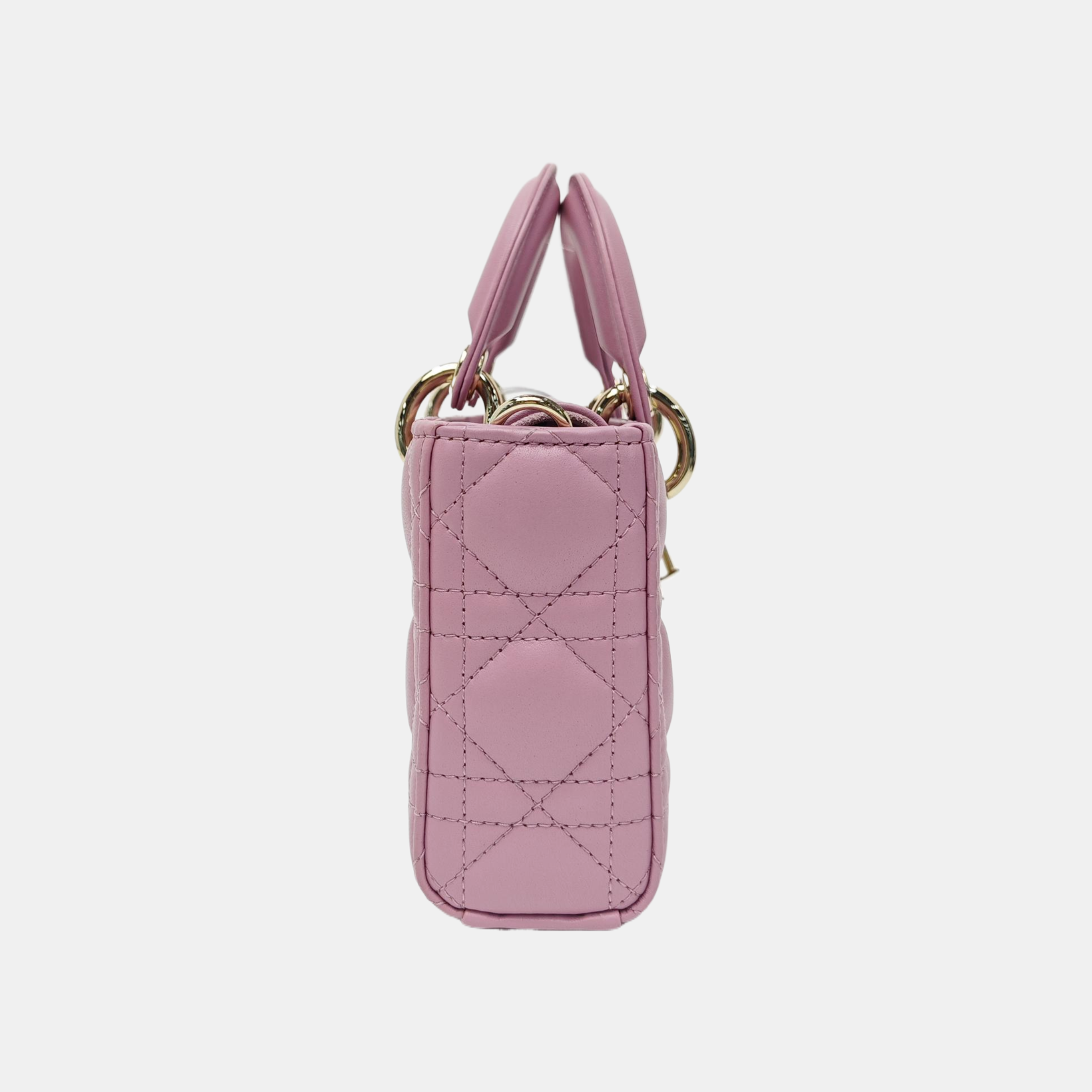 Lady D-Joy Small Cannage Lambskin Purple