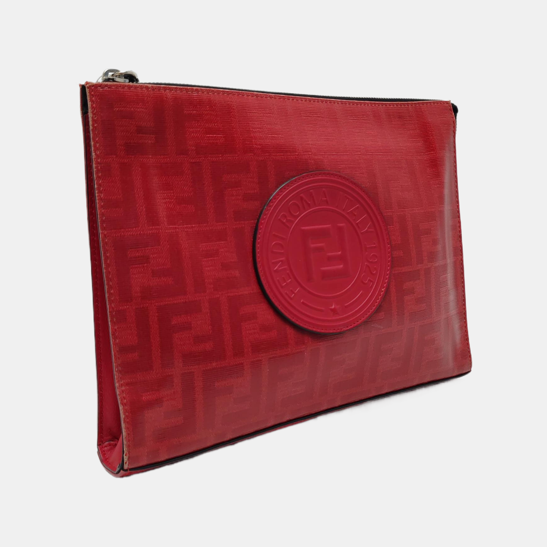 Authenticated pre-owned  Runaway Coated Canvas Red - Clutch at Looply