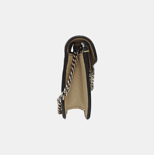 Dionysus Super Mini Monogram Coated Canvas Beige