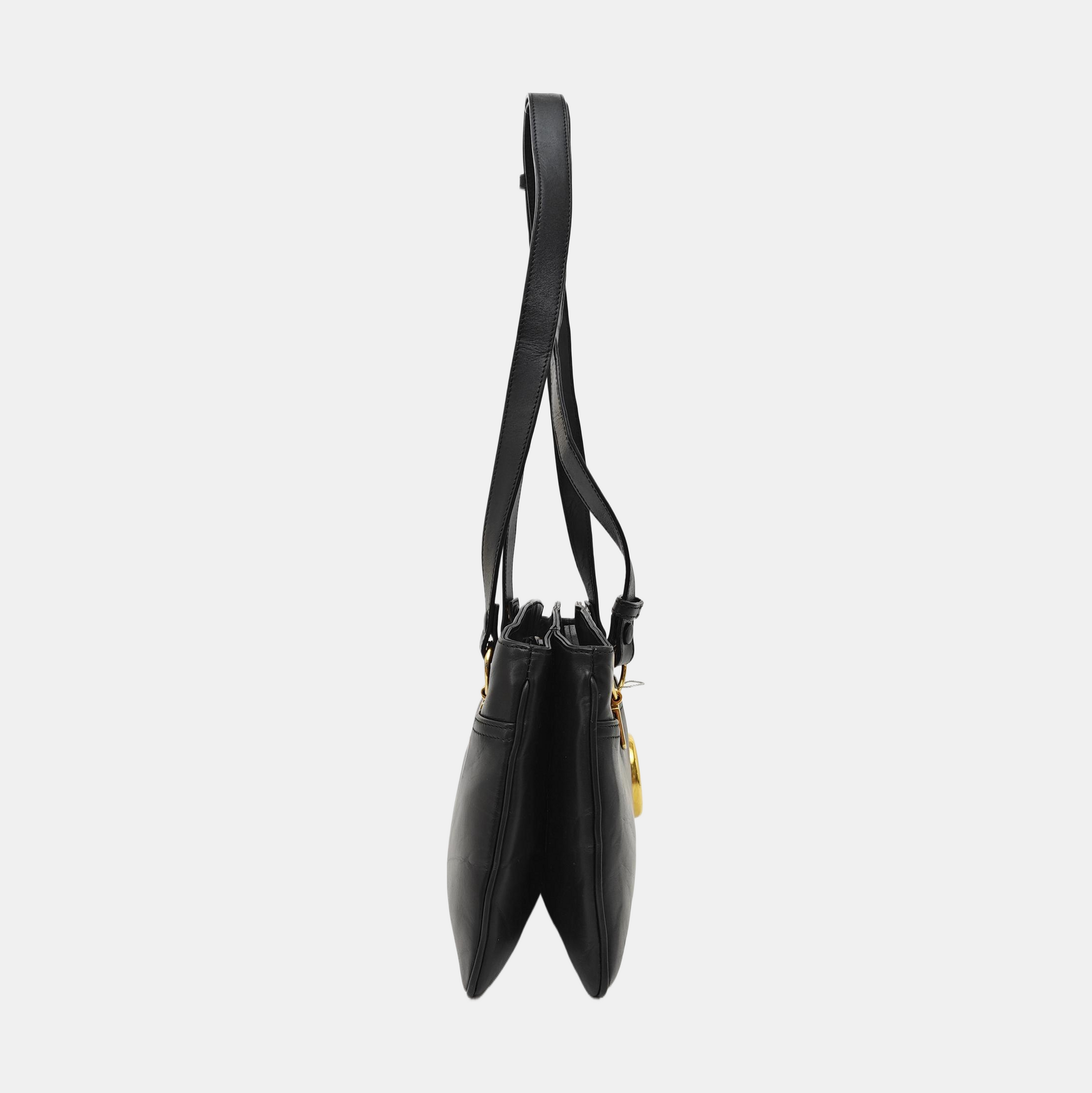 Arli Large Calfskin Black