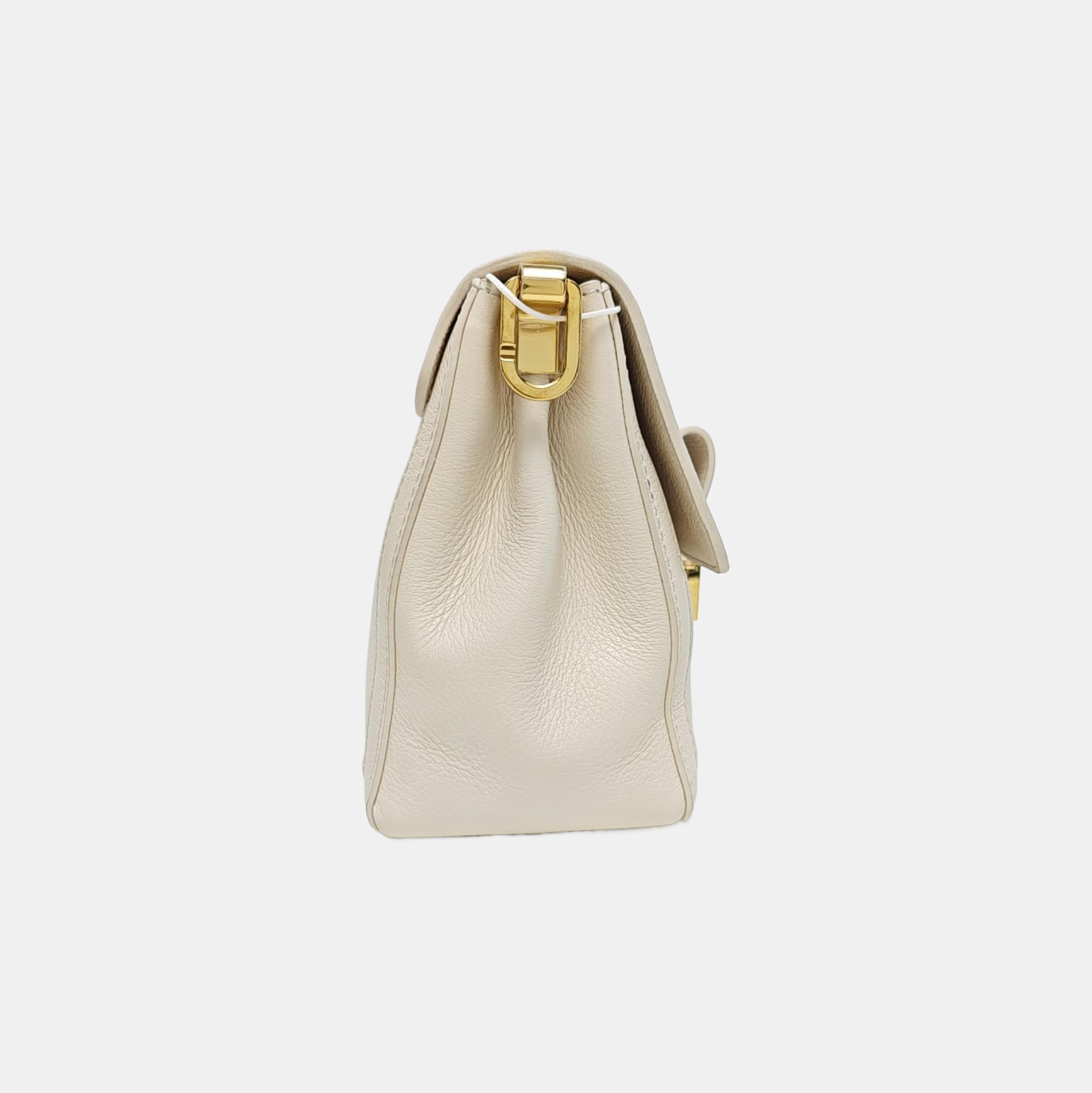 DAUPHINE MM Calfskin White