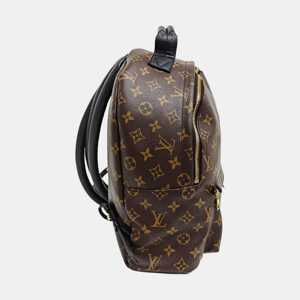 Monogram Coated Canvas Backpack Brown