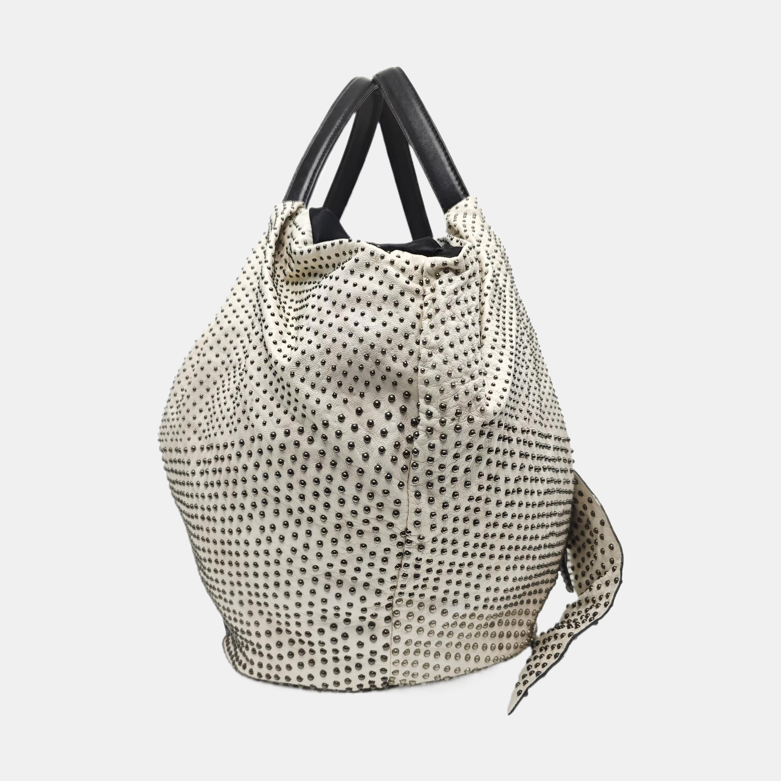Calfskin Top Handle Bag White