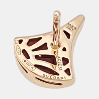 DIVAS' DREAM 18k Rose Gold Red Stud Earrings