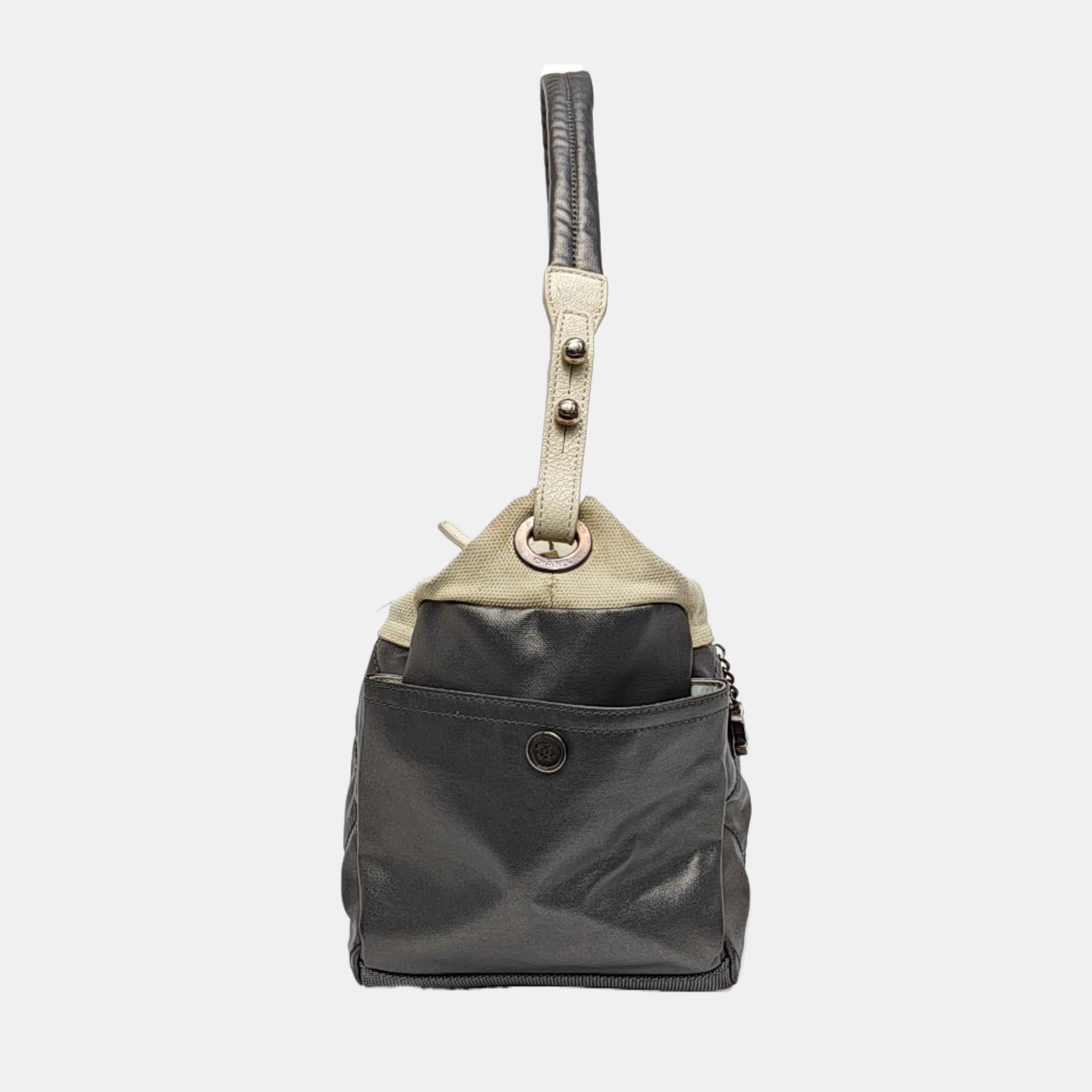 PARIS BIARRITZ Quilted Coated Canvas Gray