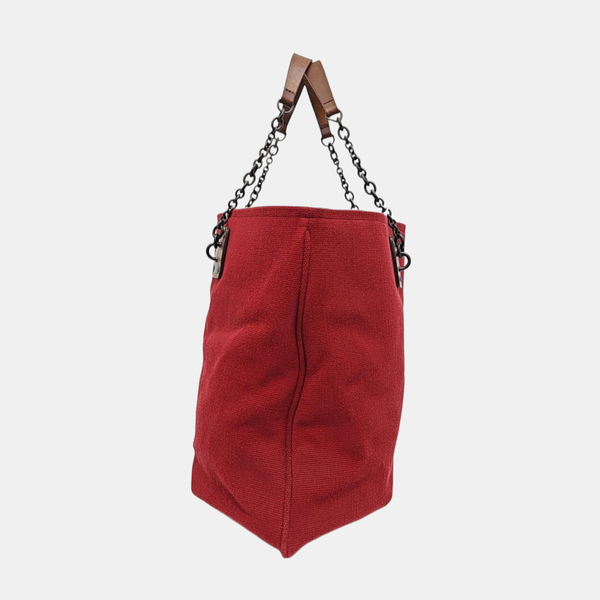 Fabric Tote Bag Red
