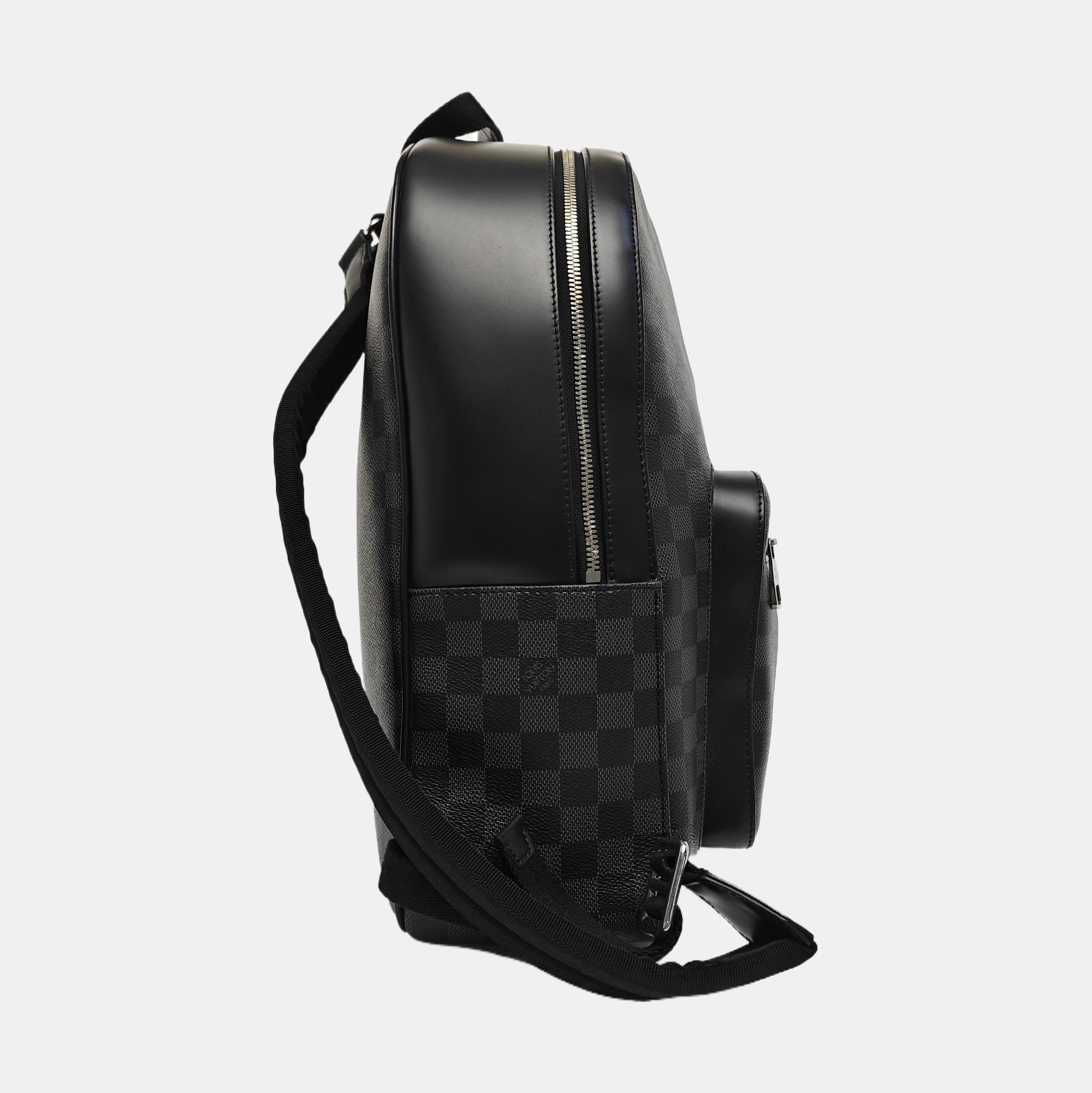 JOSH Damier Graphite Coated Canvas Gray