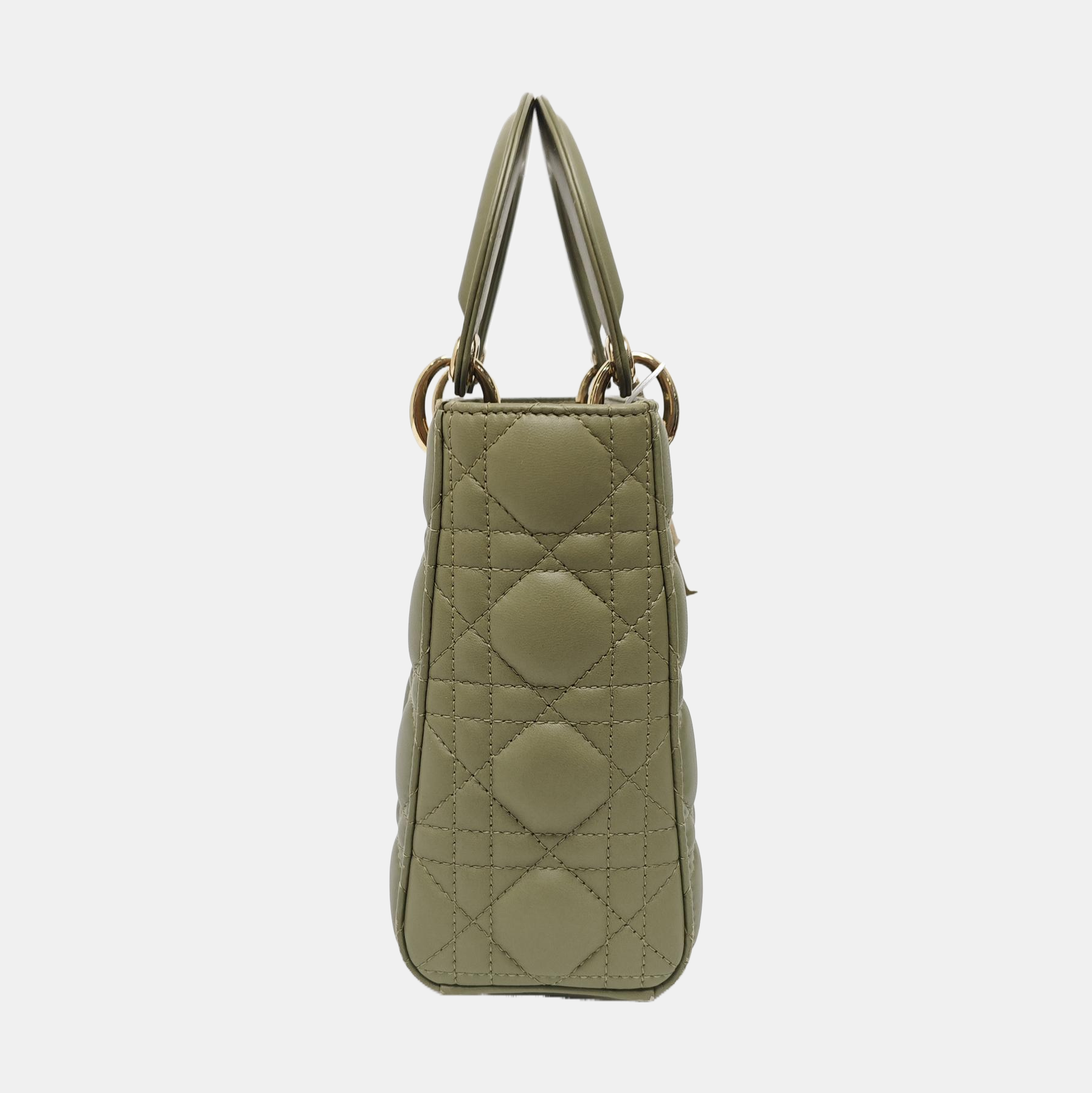 Lady Dior Small Cannage Lambskin Green