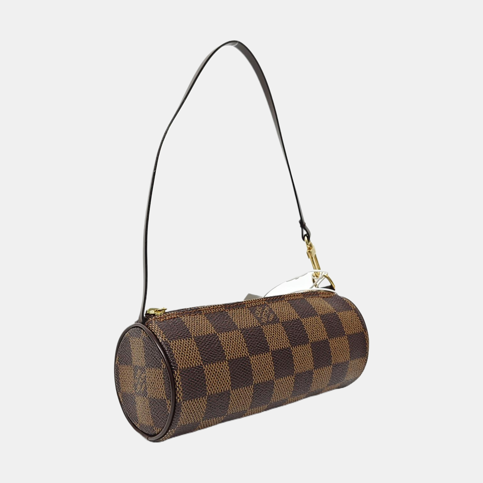 PAPILLON Mini Damier Ebene Coated Canvas Brown