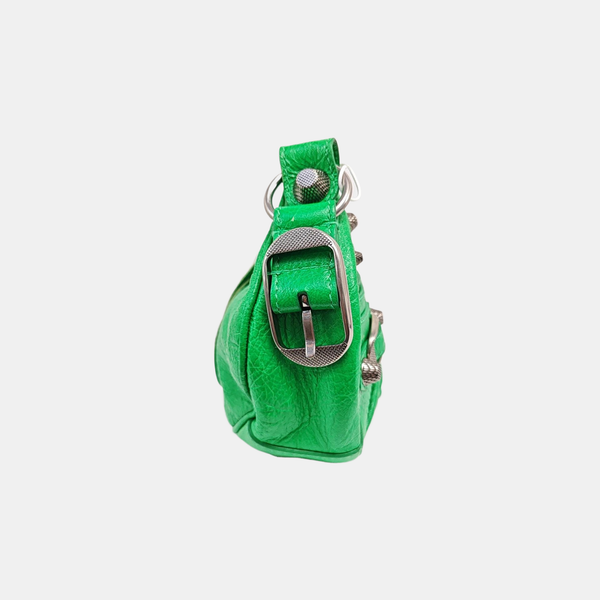 Le Cagole Mini Lambskin Green