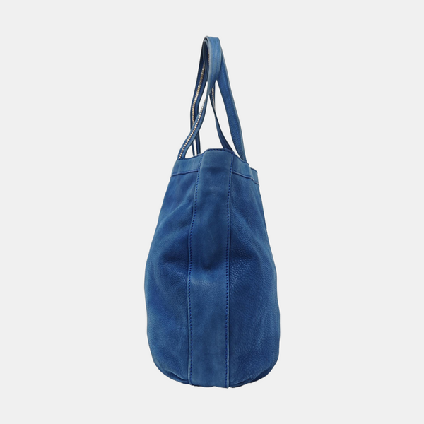 Calfskin Tote Bag Blue