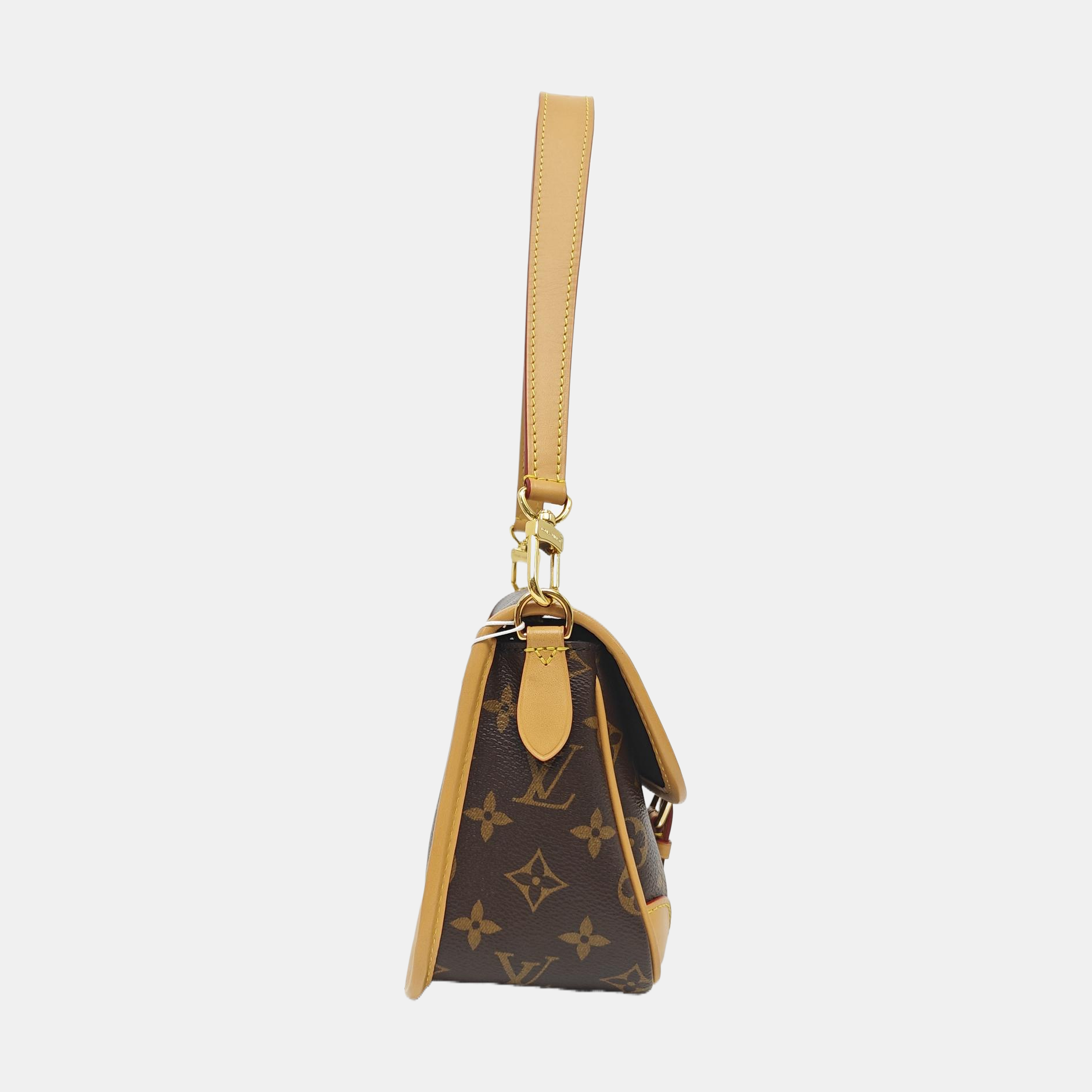 DIANE Monogram Coated Canvas Brown