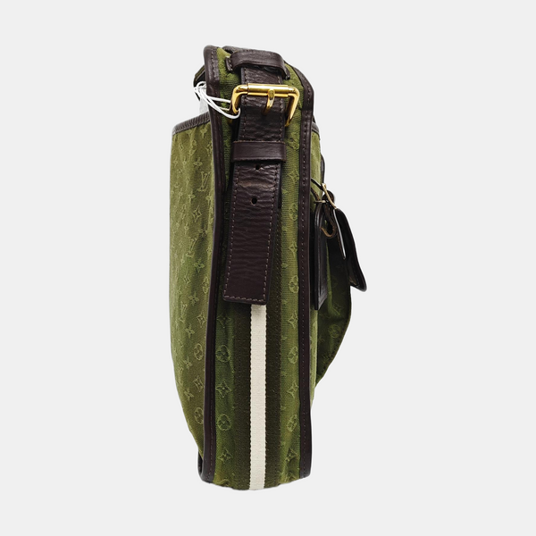 MARY KATE Monogram Canvas Green