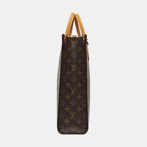 SAC PLAT MM Monogram Coated Canvas Brown