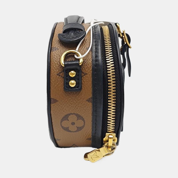 BOITE CHAPEAU Mini Monogram Coated Canvas Brown