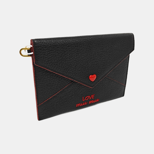 Love Lambskin Black Wallet