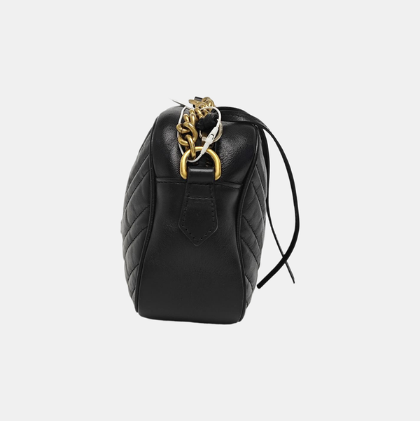 GG Marmont Small Quilted Calfskin Black