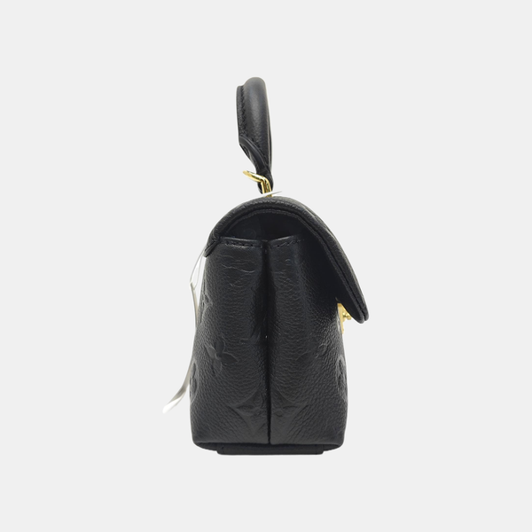 NANO MADELEINE Nano Monogram Calfskin Black